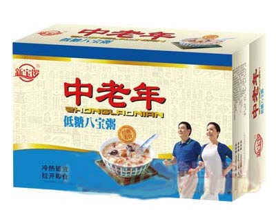 临期新宝锣中老年低糖八宝粥