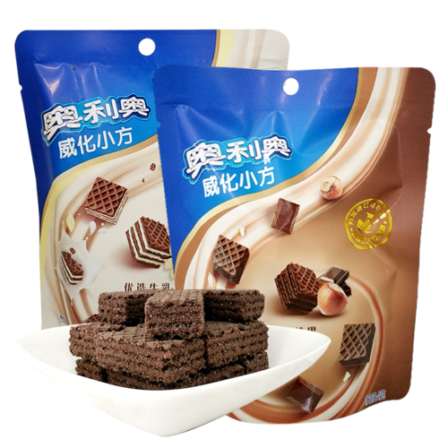 奥利奥双心脆威化饼干草莓味