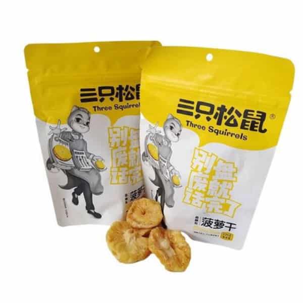 2022年5月到期三只松鼠菠萝干60g