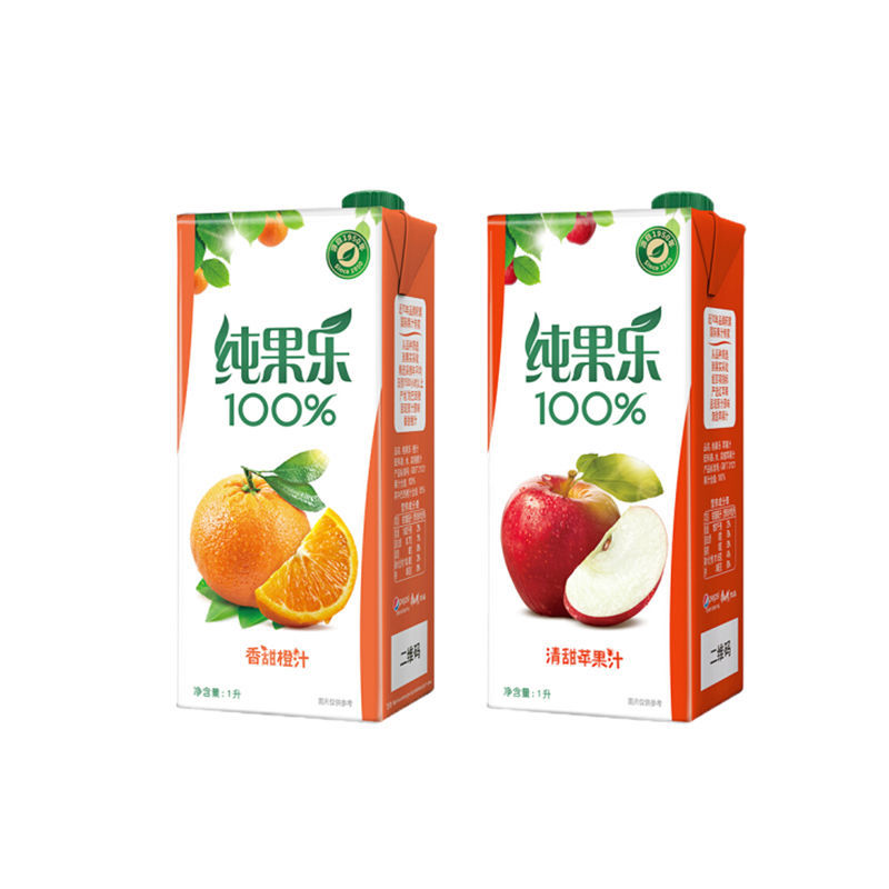 临期纯果乐100%橙味果汁饮料