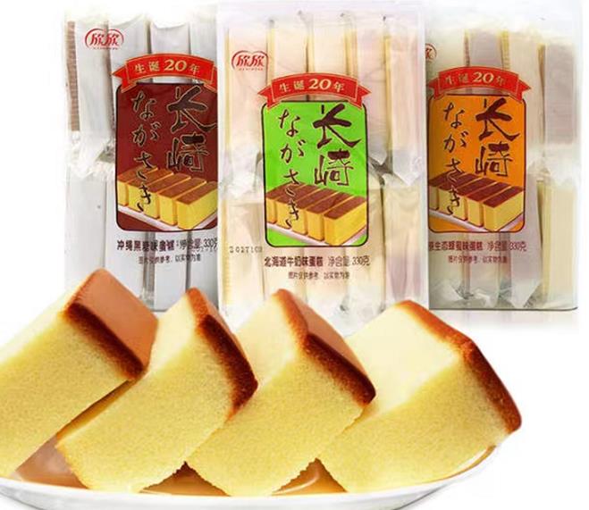 欣欣长崎蛋糕330G（牛奶、蜂蜜两味）