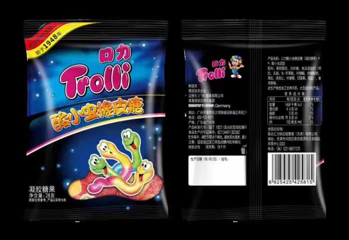 口力酸小虫橡皮糖