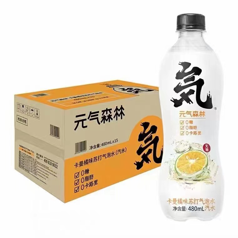一挂车元气森林卡曼橘饮料，4月日期