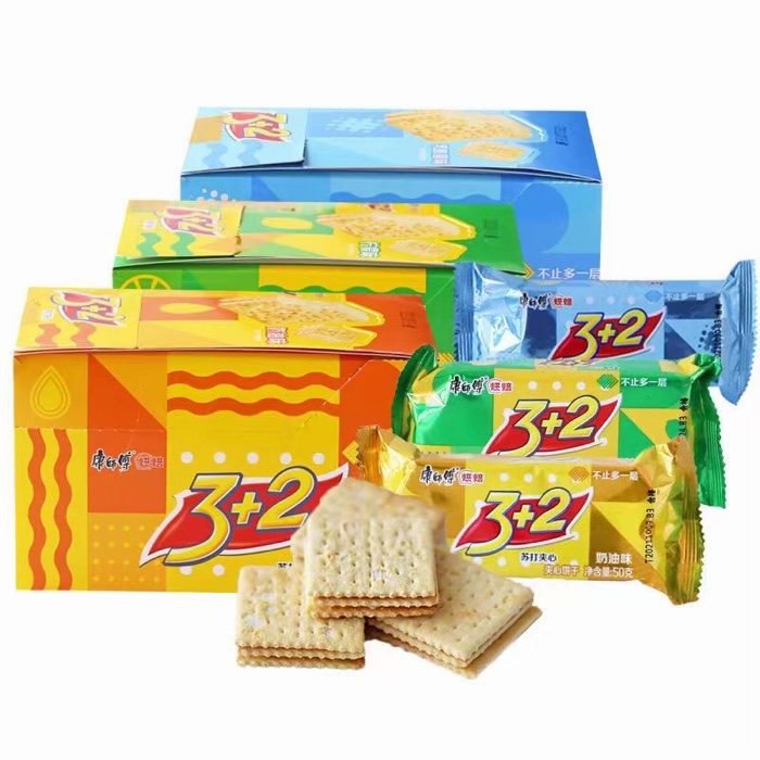 康师傅3+2苏打夹心饼干 办公代餐