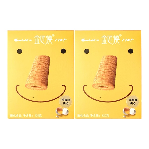 【长鼻王-很好吃】金匠烧鸡蛋味夹心膨化食品