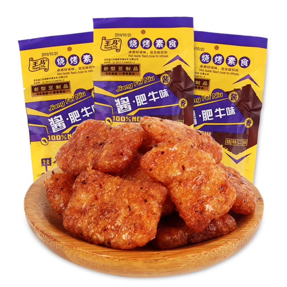 王马酱肥牛味素肉40g