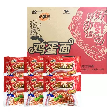 统一好劲道鸡蛋面62g单包